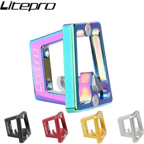 Litepro Pig Nose Front Shelf Mount Carrier Pannier Bicycle Block Bracket Bag Racks For Brompton Folding Bike