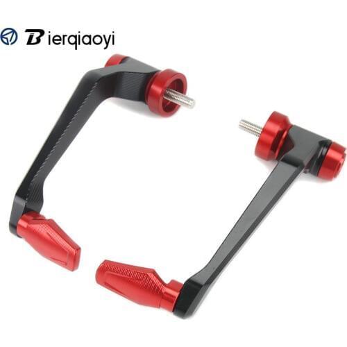 Motorcycle Universal 8mm Handlebar Grips Brake Clutch Levers Anti-fall Guard CNC Protector Handguard for Yamaha/Kawasaki/KTM
