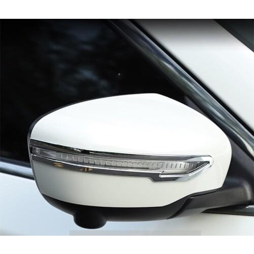For Nissan X-trail X trail T32 2014-2019 rearview mirror Strip Scratchproof Bright strip Decorative strip Bumper strip