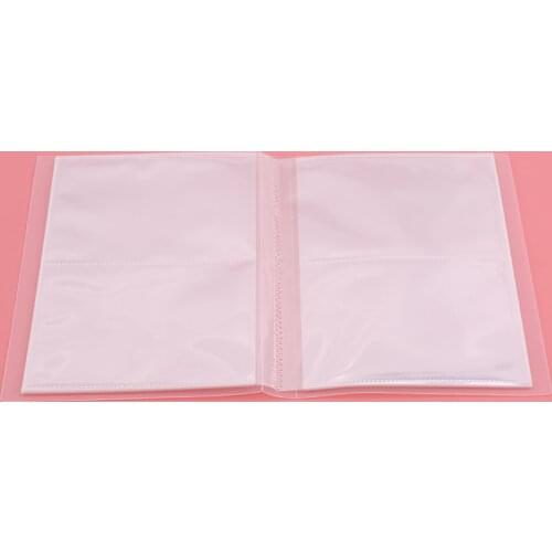 Transparency Photo Album PP Cover 80 Sheets Inserted 3R 4D Photos Collection 6 Inch Pocket Foto Album PP Surface Home Decor