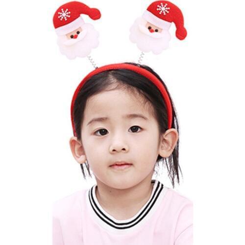 Christmas Headband Santa Claus Xmas Hair Band Clasp Headwear Head Hoop Party Hairband Head Hoop Christmas New Year 2021 Gift