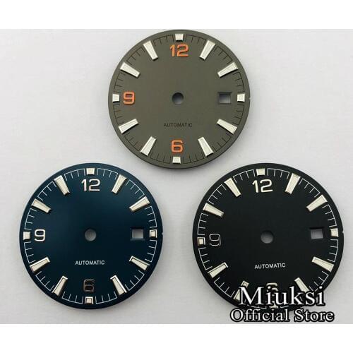 Miuksi 31mm sterile luminous watch dial fit ETA 2836/2824,Miyota 8205/8215/821A/82series，Mingzhu DG 2813/3804 movement