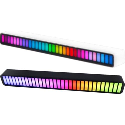 LED Strip Light Sound Control Pickup Rhythm Light Music Atmosphere Light RGB Colorful Tube USB Ambient Light with Bluetooth