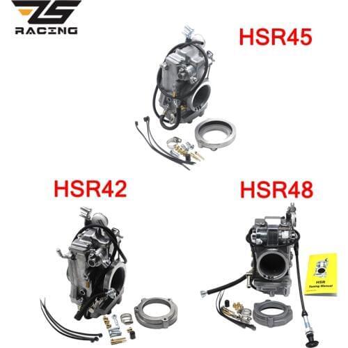 ZS Racing Motorcycle Carburetor For Mikuni Type HSR42 TM42 HSR45 TM45 HSR48 TM48 Harley EVO Evolution Pump Performance