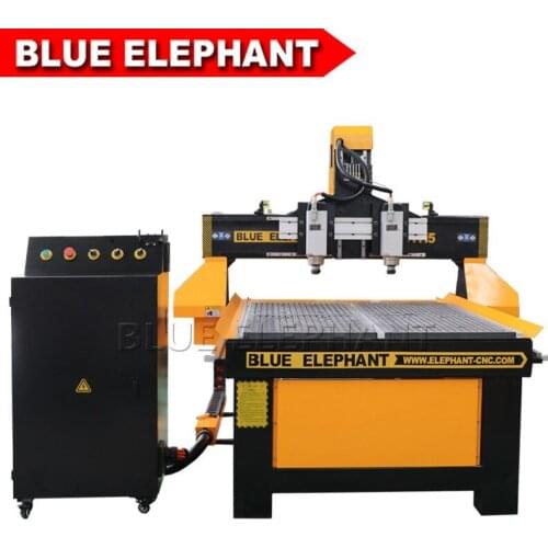 1115 CNC Wood Machinery CNC Router Designed with 2 Spindles for European Furniture