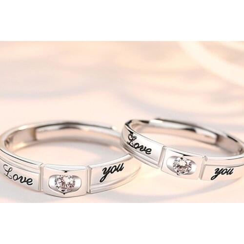 2021 New Popular Couple Rings DIY Unisex Wedding Rings Men and Women Men Lover Anniversary Jewelry Gifts