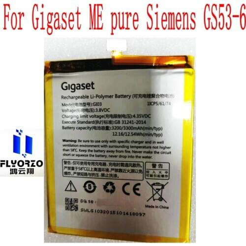 New High Quality 3300mAh GI03 Battery For Gigaset ME pure Siemens GS53-6 Mobile Phone