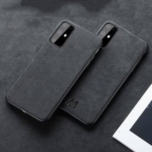 Luxury Suede Leather Phone Case for Samsung Galaxy S21 Ultra S10 S20 Plus S10E S8 S9 Accessories Silicone Car Logo Cover Coque