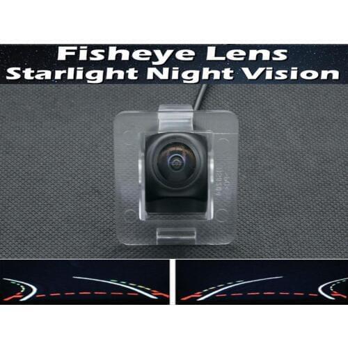 Fisheye 1080P Trajectory Tracks Car Parking Rear view Camera For Mercedes Benz GLK Class X204 2018~2015 Reverse Camera