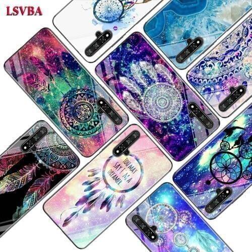 Black Cover Dream Catcher for Huawei Honor 10i 9X 8X 20 10 9 Lite 8 8A 7A 7C Pro Lite Super Bright Glossy Phone Case