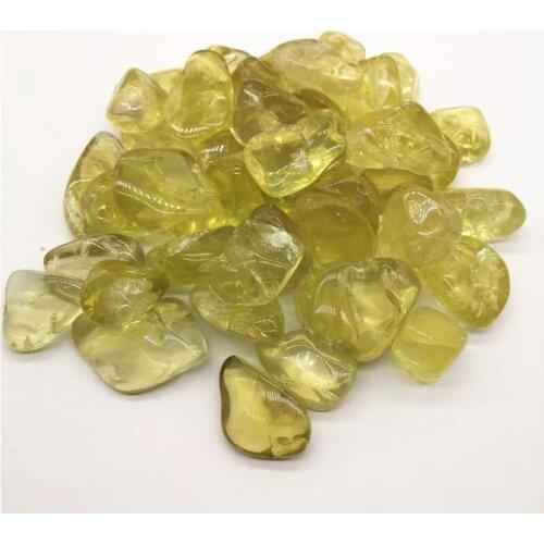 Citrine tumbled stones and crystals healing natural quartz minerals gemstones reiki for fish tank decoration