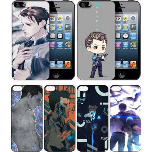 Detroit:Become Human Connor Cellphone Phone Case Cover Mobile Shell for iPhone Samsung 56789S X Plus Note Cosplay