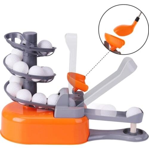 Kids Toy Golf Set W/ Left & Right Club Head Indoor Outdoor Sport Toy Training Golf Balls & Club Equipment Active Exercise Game