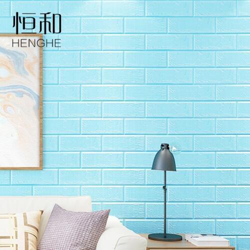 Brick Self-adhesive Wall Stickers Living Room Bedroom Self-adhesive Wallpaper Background Wall Stickers Waterproof Foam Stickers