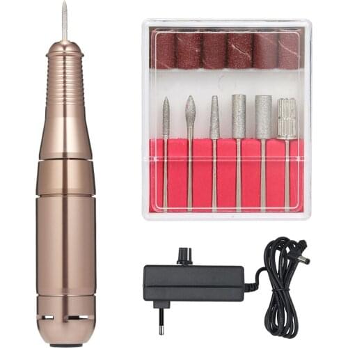 Electric Nail Drill Set with Nail Drill Bits Sand Bands Nail Drill Machine Handpiece Manicure Pedicure Set Nail Art Tool