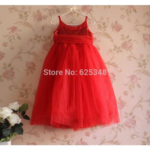 Baby Girls Dress Baby Toddler Dress Sequined Tulle Party Ball Gown with Sparkling Polka Dots Kids Clothes Christmas Dress 2color
