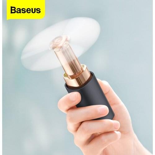 Baseus USB Fan Cooler Portable Silent USB Fans Cooling With Strong Wind 2000mAh Handheld Pocket USB Cooling Mini Fan For Travel