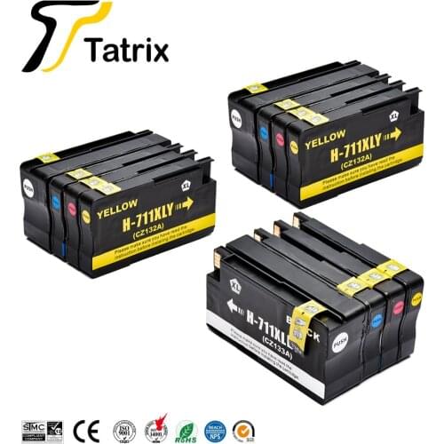 Tatrix For HP 711 XL Remanufactured Ink Cartridge Compatible For HP Designjet T120 24/120 610/T520 24/T520 36/T520 610/520 914