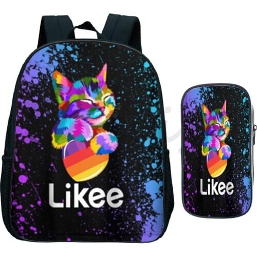 LIKEE Backpack Kids School Bag LIKEE APP Kindergarten Bag Anime Backpack Kids Bag Childrens Backpack College Backpacks