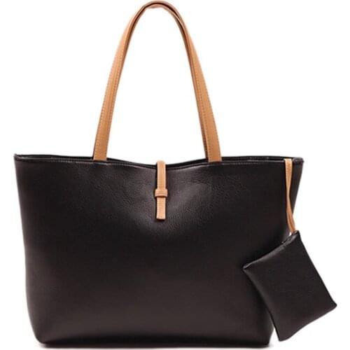 Ladies Handbag Shoulder Bags Tote Purse PU Leather Women Messenger Hobo Bag Fashion Simple Bag Larger Capacity For Women