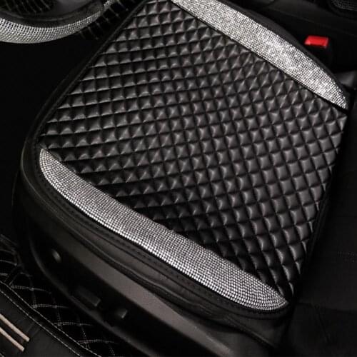 Universal Car Seat Mat Cover Bling-bling Crystal Rhinestone Front Rear Cushion Pad Grand Luxury Fashion Auto Interior Decoration