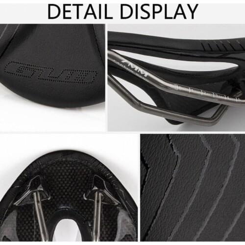 Microfiber Cycling Seat Hollow Leather Breathable Comfortable Titanium Bycycle Fiber Seat
