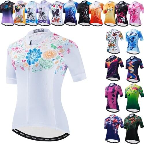 Weimostar 2021 Quick-Dry mountain bike clothing Women bicycle Cycling jersey Summer outdoor sports cycling clothes Ladies white