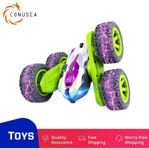 1/24 Rc Car 2.4G 4Wd Electric Stunt Vehicle Radio Controlled Car Double-Sided Driving Rolling Rc Drift Toy for Children Boys Kid