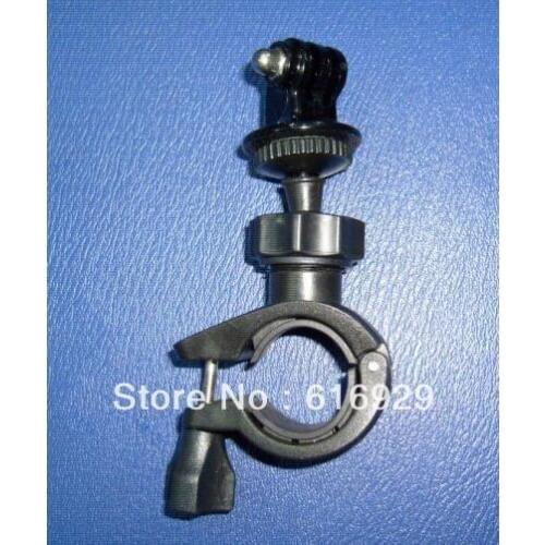 50pc/lot Motorcycle/Bike/ATV Handlebar Mount Holder For Camera+Black Gopro Mount Adapter Camera Support FOR GOPRO HERO 1 2 3