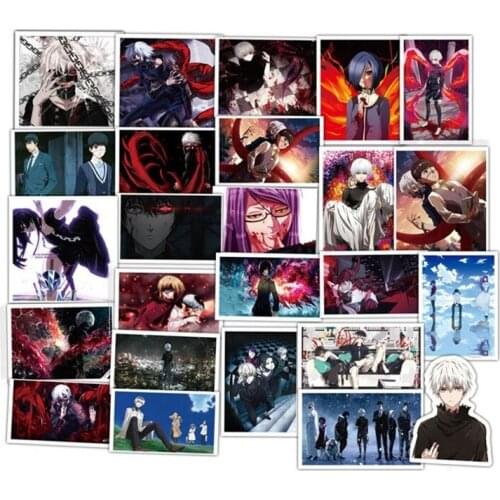 50Pcs/lot / Tokyo Ghoul Anime Series Stickers Toys Classic Japanese Anime Sticker DIY Decoration Stickers Kid Gift Toy