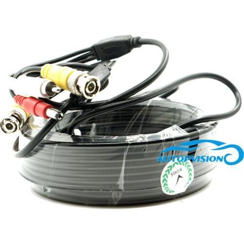 Vehicle DVR av bnc RCA cable -15M wiht audio video car cctv cable