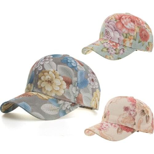Baseball Cap New Unisex Flora Print Sport Headband Classic Women Flora Print Sport Headband Classic Sun Sports Visor Hat Cap