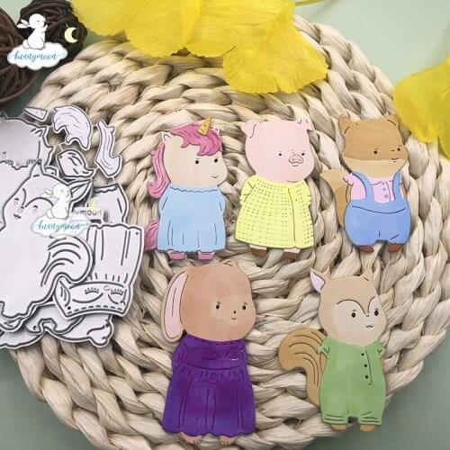 Bunnymoon Kinds of Animals Metal Cutting Dies Stencils for DIY Scrapbooking/photo Album stamps Decorative Embossing DIY Paper