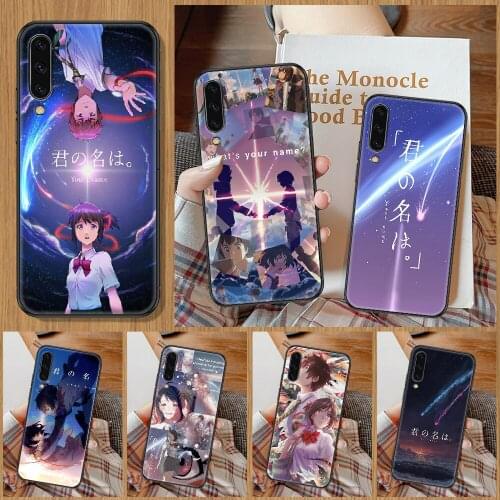 Anime Your Name Phone Case For Samsung Galaxy A 10 12 20E 21S 30 32 40 50 51 52 70 71 72 5 6 7 2016 2018 black art shell 3D