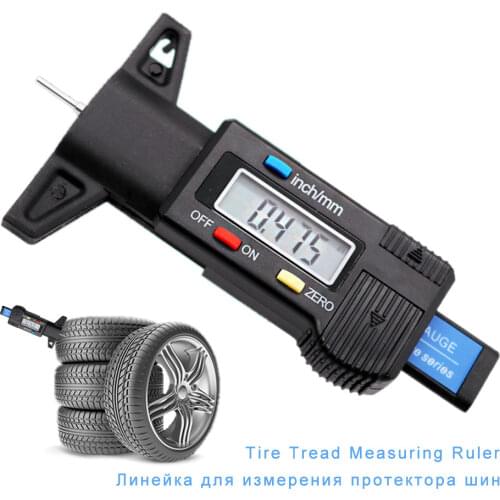 Digital Tire Tread Depth Gauge For Auto Car Tire Measuring Tools LCD Thickness Gauges Monitoring System Caliper Repair Tools