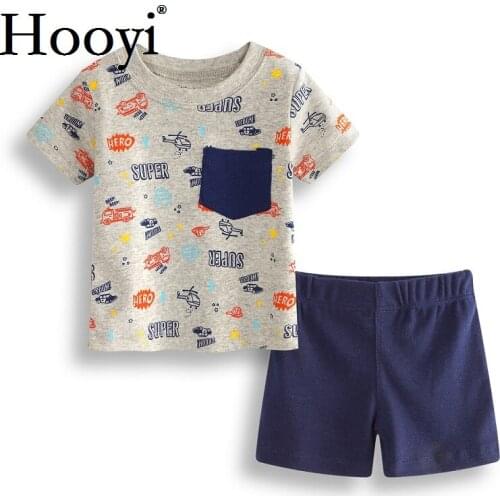Summer Fashion Baby Clothes Sets 100% Cotton Newborn T-Shirts Hot Shorts Pant Infant Clothing 2-Pieces Suit 0-24Month Outfits
