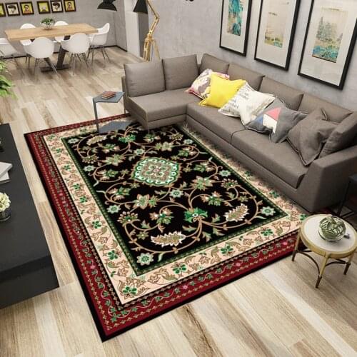 European-style printed carpet Bedroom living room door mat Modern minimalist carpet