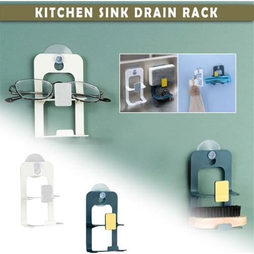 Kitchen Organizer Suction Cup Sink Drain Rack Sponge Storage Holder Kitchen Sink Soap Rack Drainer Rack Bathroom Accessories