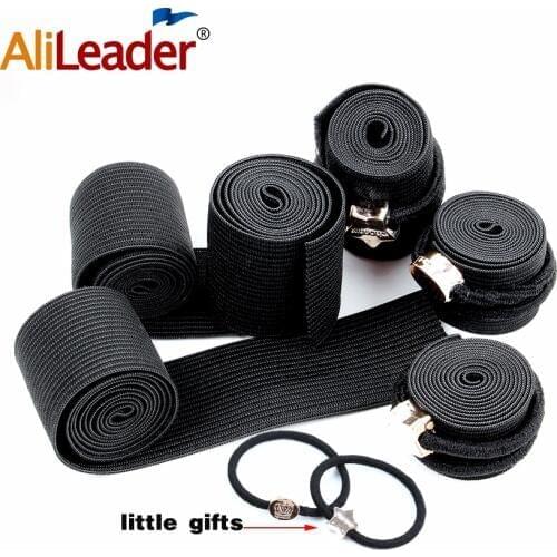 Wholesale Wig Elastic Band 1.5/2.0/2.5/3.0/3.5cm Black Color For Making Wigs and Lace Frontal Closure Wig Accessories