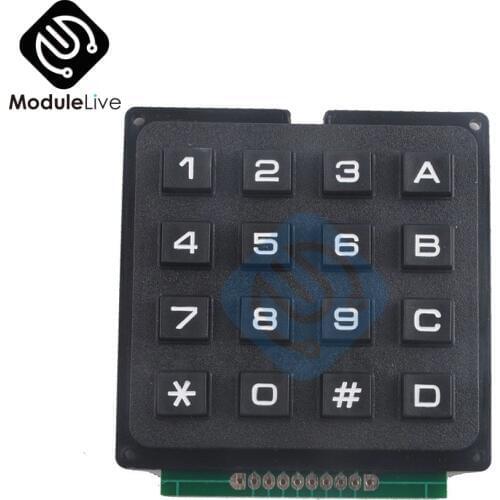 4x4 Matrix Keyboard Keypad Control Board Module Use Key PIC AVR Stamp Sml 4 * 4 Plastic Keys Switch for Arduino Controller