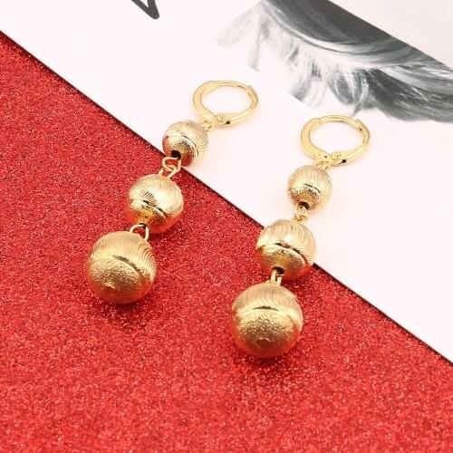 Micronesia Jewelry Beads Ball Earrings Round Bead Marshall Jewellery Gifts