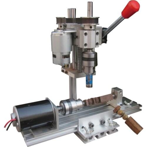 12-24V Mini Bead Machine Small Lathe Wooden Bead Locomotive Bead DIY Grinding Machine Bead Wenwan Woodworking Lathe