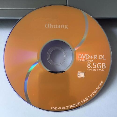 Wholesale 50 discs D9 8.5 GB Gold Blank Printed DVD+R DL Disc