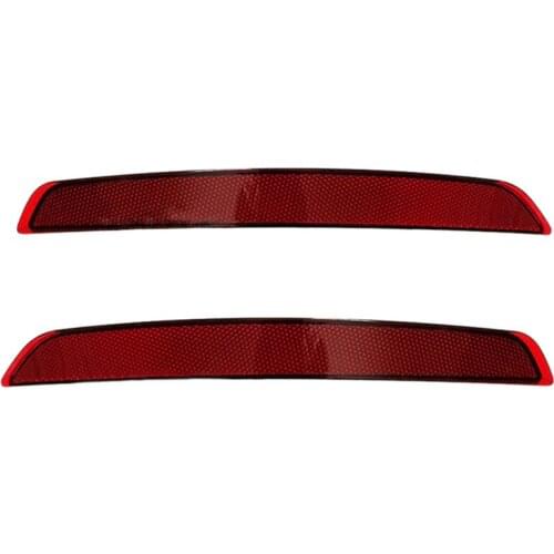 Car Rear Bumper Reflector for A3 Sedan 2014-2016 Rear Bumper Warning Lights (Red)