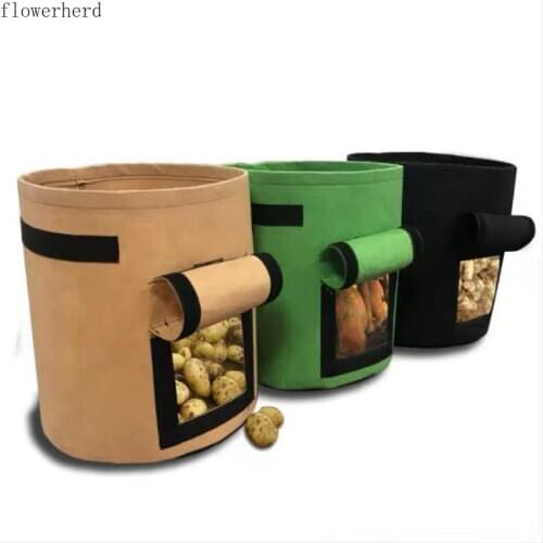 Potato Planting Barrel Planting Bag Moisturizing Jardin Vertical Garden Bag Vegetable Growing Bag Seedling Bags Home & Garden