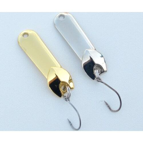 Fishing Spoon Lures 1 Piece Keys Shape Trout Small Fishing Spoons Single Hook Metal Fishing Artificial Bait 1.5g 2.5g 3.5g