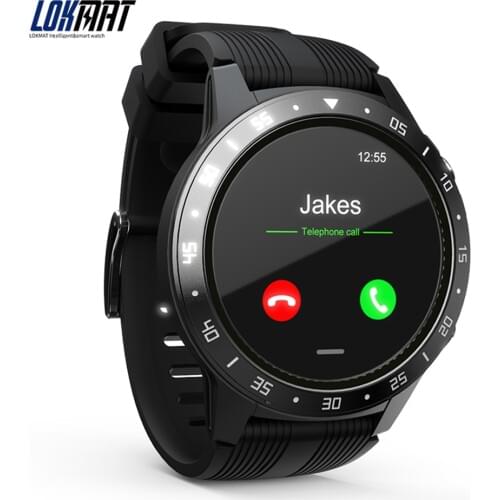 LOKMAT SMA-TK05 Full Touch Bluetooth Smart Watch Men Women SIM Card Heart Rate Monitor Calls GPS Clock Sports Smartwatch Phone