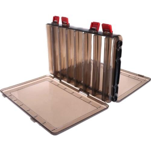 Fishing Box Bait Lure Hook Storage Double Side V Shaped Tackle 14 Compartments 03KA