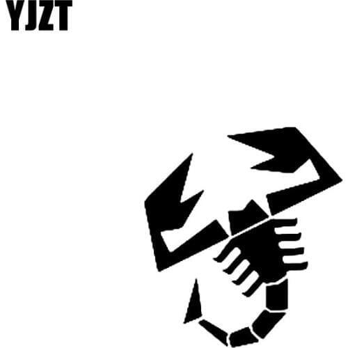 YJZT 10CM*11.1CM Cartoon Scorpion Decal Vinyl Handsome Animal Car Sticker Cool Black/Silver C19-0343