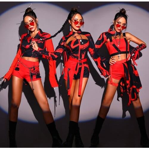 Women Sexy Pole Dance Clothing Fluorescence Leopard Bikini Sexy Nightclub Bar Pub Dj Ds Rave Clothes Gogos Stage Outfit BL6362